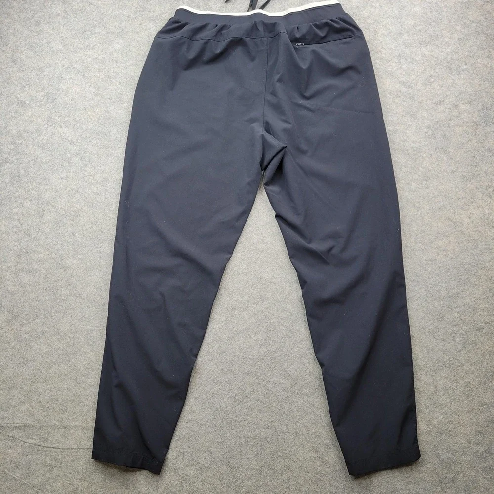 Fabletics Pants Mens‎ Large Blue Stretch Joggers Elastic Waist Zip Pockets